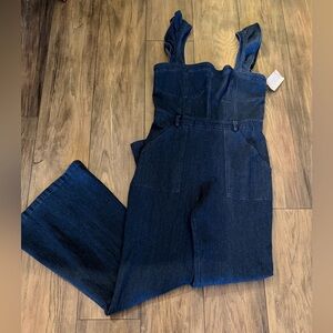 Boutique Denim Romper NWT